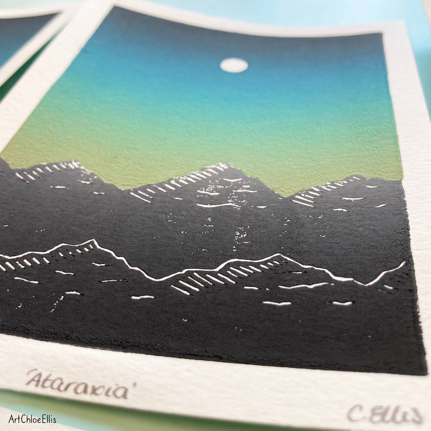 Ataraxia – A6 Original Lino-Print