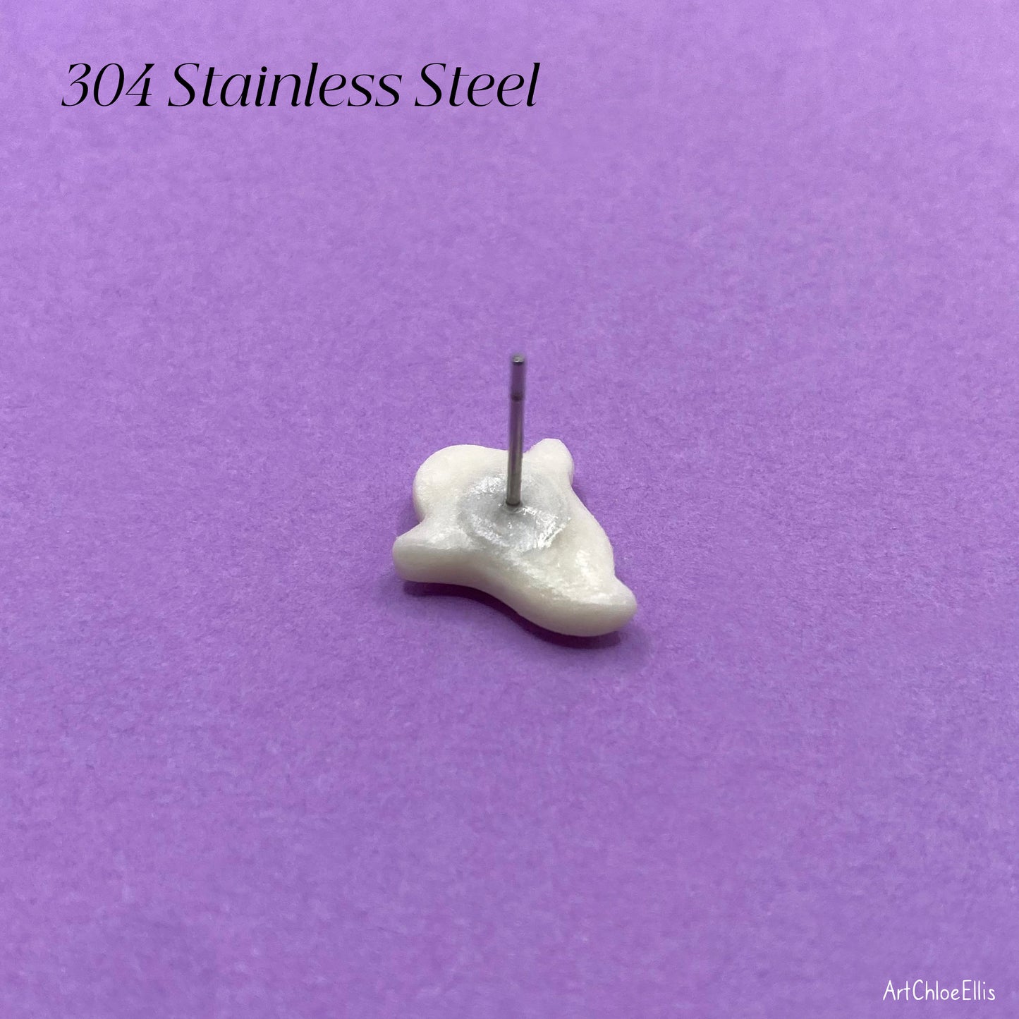 Cat Stud Earrings (Glow In The Dark)