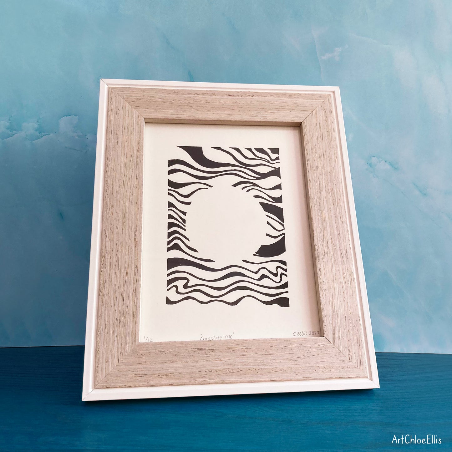 Complete Me – A5 Original Lino-Print