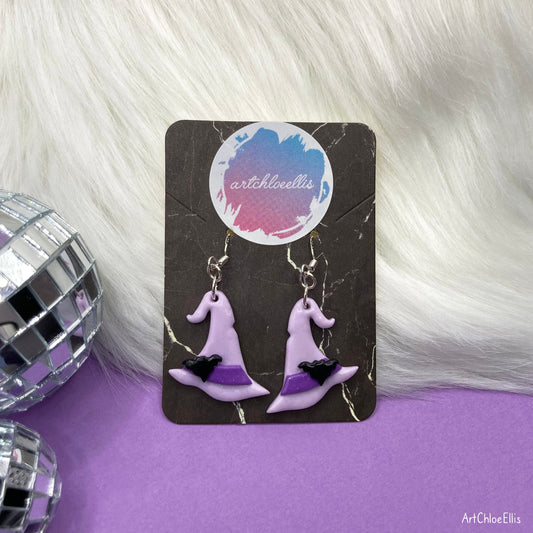 Witch Hats (Purple) Earrings