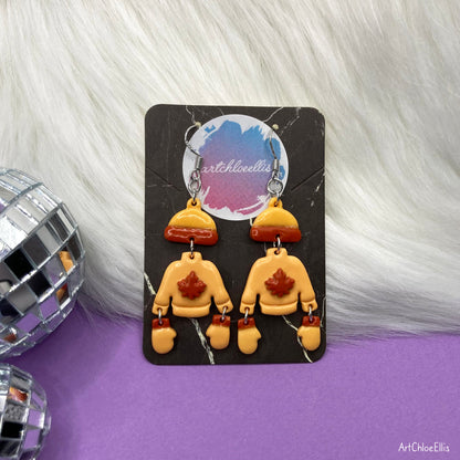 Halloween Jumper (Peach) Earrings