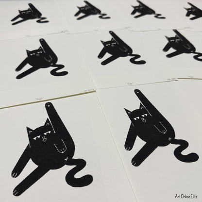 Yoga – A5 Original Lino-Print